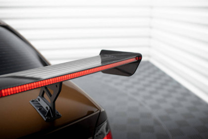 Zadní spoiler křídlo + LED BMW 3 Coupe E46 carbon - širkoké uchycení