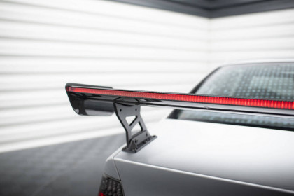 Zadní spoiler křídlo + LED BMW 3 Coupe E46 carbon - uzké uchycení