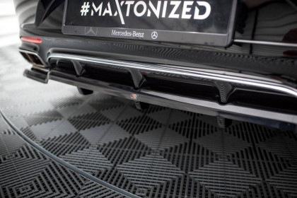 Spoiler zadního nárazniku Mercedes-Benz S Coupe AMG-Line C217 Facelift černý lesklý plast