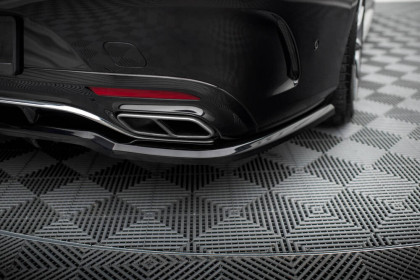 Spoiler zadního nárazniku Mercedes-Benz S Coupe AMG-Line C217 Facelift černý lesklý plast