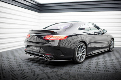 Spoiler zadního nárazniku Mercedes-Benz S Coupe AMG-Line C217 Facelift černý lesklý plast