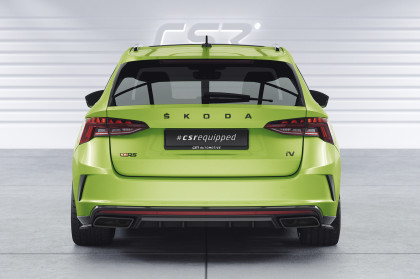 Spoiler pod zadní nárazník, difuzor CSR pro Škoda Octavia 4 RS / RS Plus 2019- carbon look lesklý