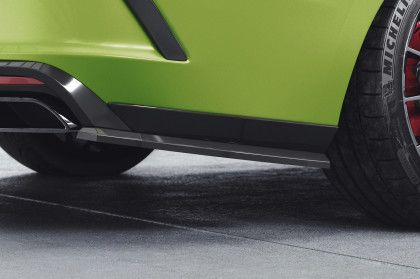 Spoilery pod zadní nárazník - boční splittery - CSR  pro Škoda Octavia 4 RS / RS Plus 2019- černá struktura