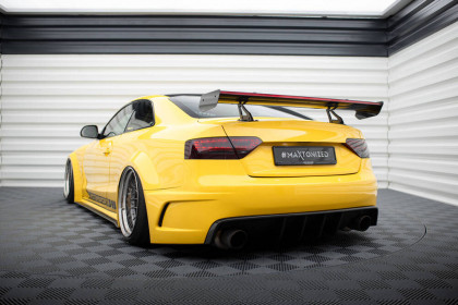 Zadní spoiler křídlo + LED Audi A5 Coupe 8T carbon - horní uchycení