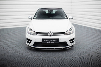 Spojler pod nárazník lipa V.6 Volkswagen Golf R Mk7 černý lesklý plast