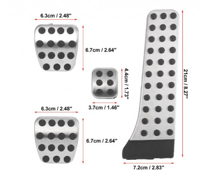 Sada sportovních pedálů Mercedes-benz C / E / GLK manuál dlouhý