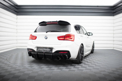 Splittery zadní boční V.5 BMW 1 M-Pack / M140i F20 Facelift černý lesklý plast