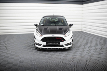 Spojler pod nárazník lipa V.6 Ford Fiesta ST Mk7 Facelift černý lesklý plast
