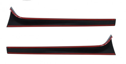 Podélné splittery zadního okna pro Octavia III kombi 2014-2019 černý lesk