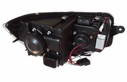 Přední světla Full LED s dynamickým blinkrem, denní svícení, pro VW T6 2015-2019, černá