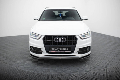 Spojler pod nárazník lipa V.2 Audi Q3 S-line 8U černý lesklý plast