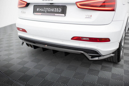Spoiler zadního nárazniku Audi Q3 S-line 8U černý lesklý plast