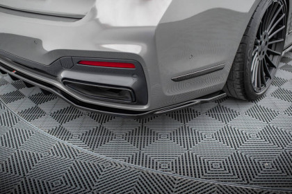 Spoiler zadního nárazniku V.2 BMW 7 G11 M-Pack Facelift černý lesklý plast