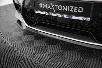Spojler pod nárazník lipa V.2 BMW X4 M F98 černý lesklý plast