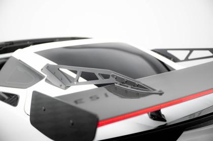 Zadní spoiler křídlo + LED Chevrolet Corvette Stingray / Grand Sport C7 carbon - horní úchycení