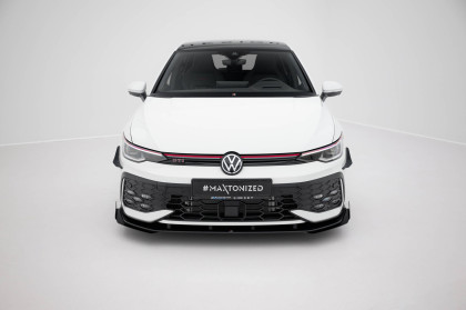 Street pro spojler pod nárazník lipa + flaps Volkswagen Golf GTI / GTE / R-Line Mk8 Facelift černý
