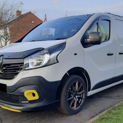 Plastové lemy blatníků pro RENAULT Trafic 2014-2018 (černý lesk) (10ks)