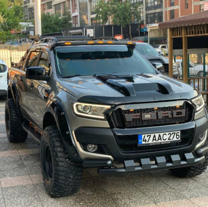 Kryt, nádech kapoty pro FORD Ranger T7-T8 2015-2022 (černý lesk)