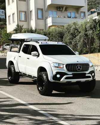 Plastové lemy blatníků pro MERCEDES X Class W470 2017+ ( Jumbo ) s TÜV