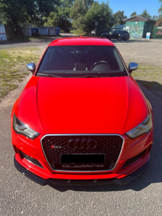 Spoiler pod přední nárazník pro AUDI RS3 8V Sportback 2015-2016 s TÜV
