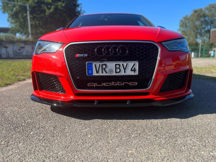 Spoiler pod přední nárazník pro AUDI RS3 8V Sportback 2015-2016 s TÜV