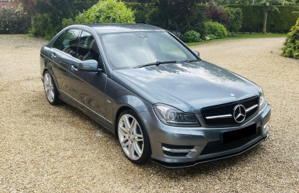 Spoiler pod přední nárazník pro MERCEDES C Class W204 AMG-Line Facelift 2011-2014 s TÜV