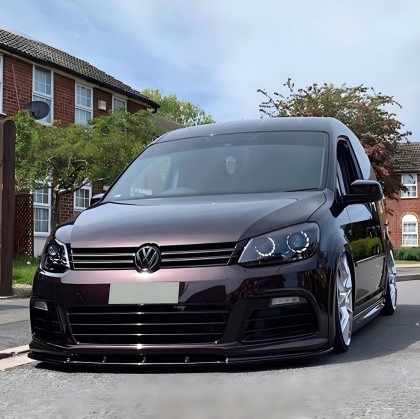 Spoiler pod přední nárazník pro VOLKSWAGEN Caddy MK3 Facelift 2010-2015 s TÜV