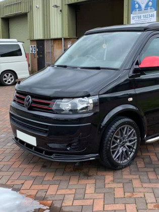 Spoiler pod přední nárazník pro VOLKSWAGEN Transporter T5 2003-2009 s TÜV