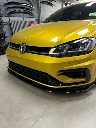 Spoiler pod přední nárazník pro VW VOLKSWAGEN Golf MK 7.5 R 2017-2020 s TÜV