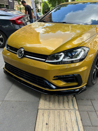 Spoiler pod přední nárazník pro VW VOLKSWAGEN Golf MK 7.5 R 2017-2020 s TÜV