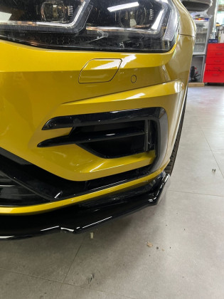 Spoiler pod přední nárazník pro VW VOLKSWAGEN Golf MK 7.5 R 2017-2020 s TÜV