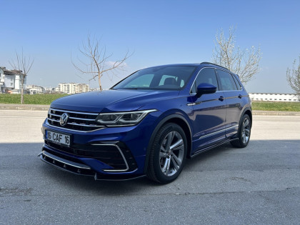 Spoiler pod přední nárazník pro VW VOLKSWAGEN Tiguan MK2 R/R-Line Facelift 2020+ s TÜV