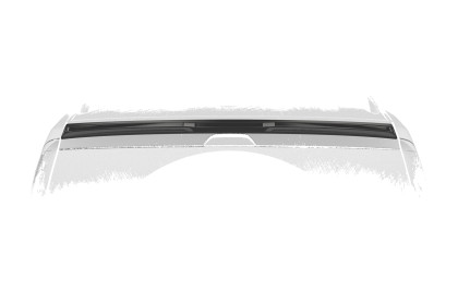 Křídlo, spoiler CSR pro VW Caddy 5 (Typ SB) 2020 - černá struktura