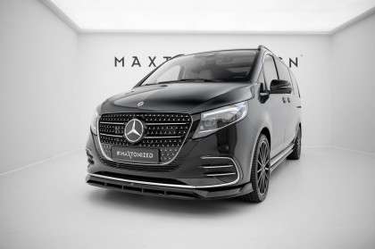 Spojler pod nárazník lipa Mercedes-Benz V AMG-Line W447 Facelift 2 černý lesklý plast