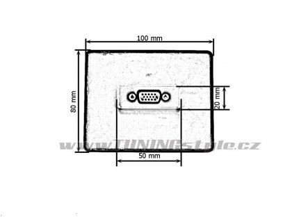 Dotykový panel VGA 1x15PIN 12 / 24V