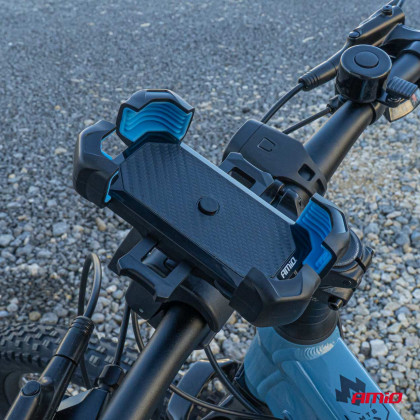 Držák telefonu na motocykly otočný o 360° AMiO-04146