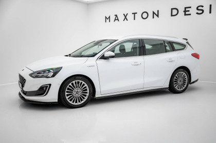 Prahové lišty Ford Focus Vignale Mk4 černý lesklý plast