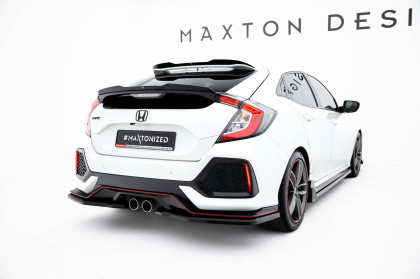 Spoiler zadního nárazniku V.2 Honda Civic Sport Mk 10 Facelift černý lesklý plast