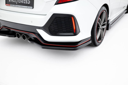 Spoiler zadního nárazniku V.2 Honda Civic Sport Mk 10 Facelift černý lesklý plast