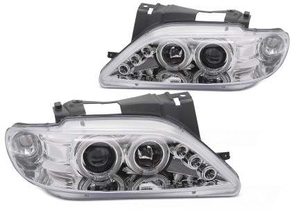 Přední světla angel eyes Citroen Xsara chromové