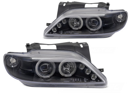 Přední světla angel eyes Citroen Xsara černé