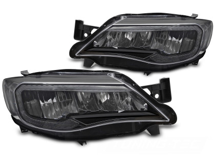 Přední světla s LED pro SUBARU WRX 2008-2014 černá