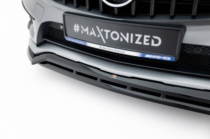 Spojler pod nárazník lipa Mercedes-Benz GLA 45 AMG Off-roader X156 černý lesklý plast