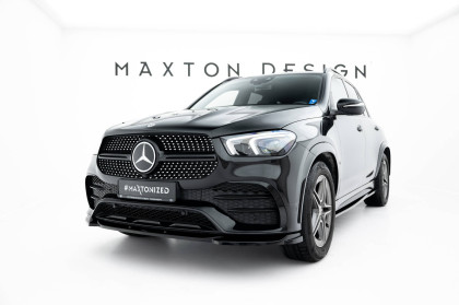 Spojler pod nárazník lipa Mercedes-AMG / AMG-Line GLE SUV W167 černý lesklý plast