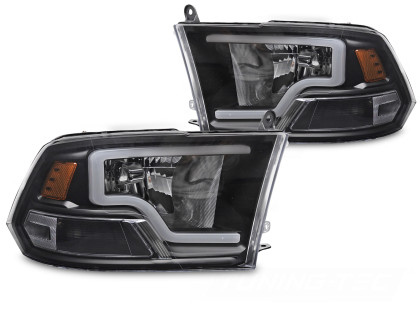 Přední světla s LED pro DODGE RAM 2009-2018 černá