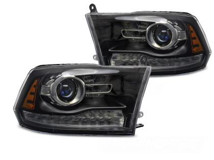 Přední světla s LED pro DODGE RAM 2009-2018 černá
