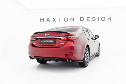Splittery zadní boční V.2 Mazda 6 Mk3 Facelift černý lesklý plast