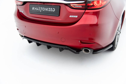 Splittery zadní boční V.2 Mazda 6 Mk3 Facelift černý lesklý plast