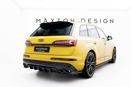 Spoiler zadního nárazniku Audi SQ7 Mk2 (4M) Facelift černý lesklý plast