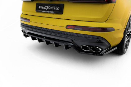 Spoiler zadního nárazniku Audi SQ7 Mk2 (4M) Facelift černý lesklý plast